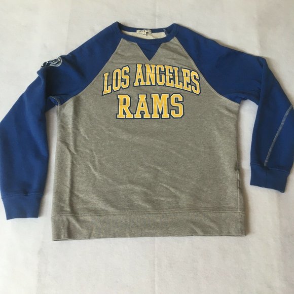 #73 Junk Food Los Angeles Rams Sweat Men's Small Gray Blue RARE vtg playoffs - Picture 2 of 9